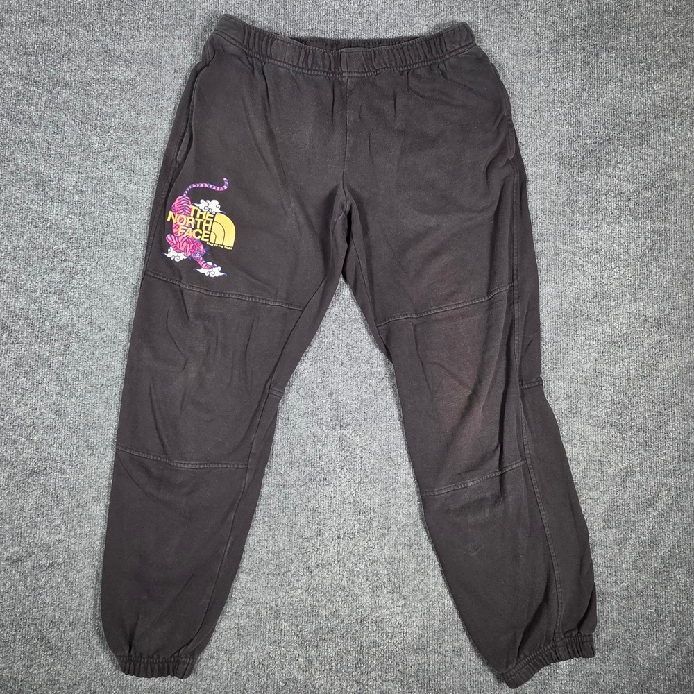 The North Face Year of the Tiger Graphic Sweatpants Black Mens Large NF0A7UJC